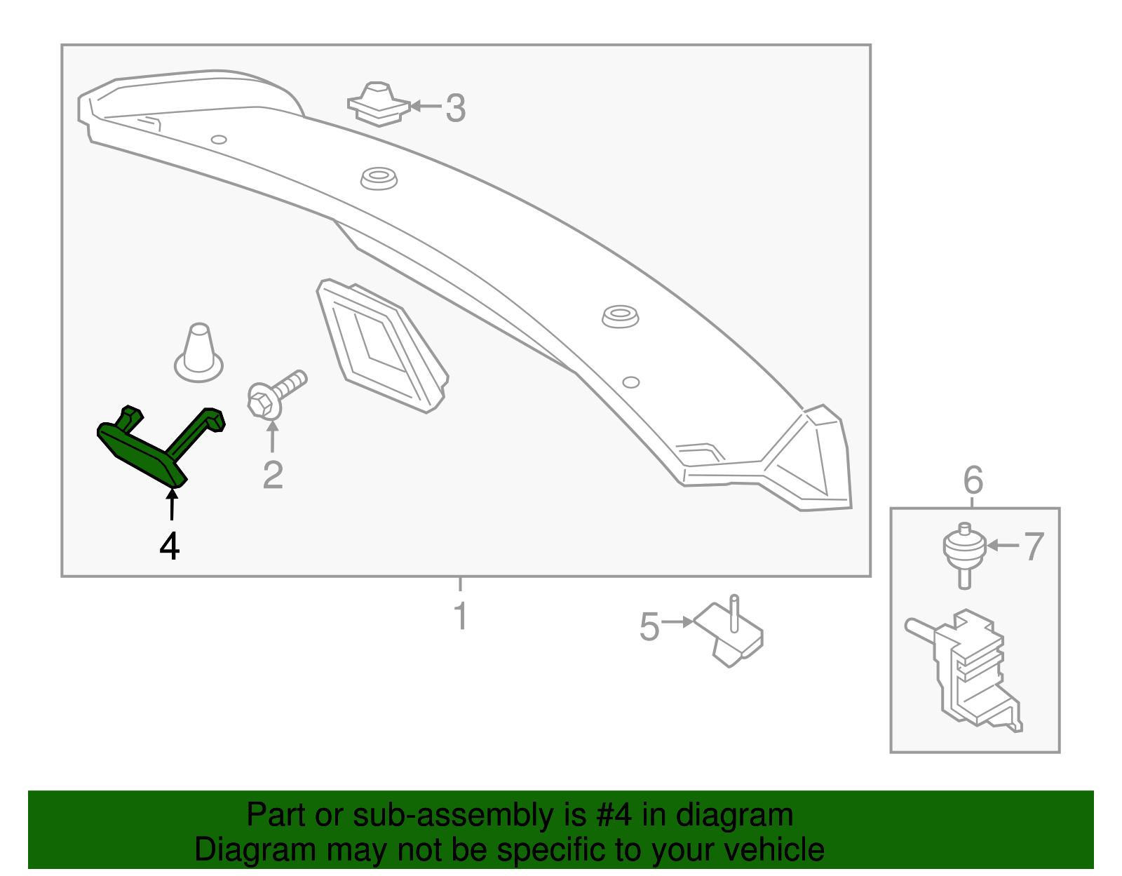 Pull Handle - Ford (GD9Z-54434A14-BA)