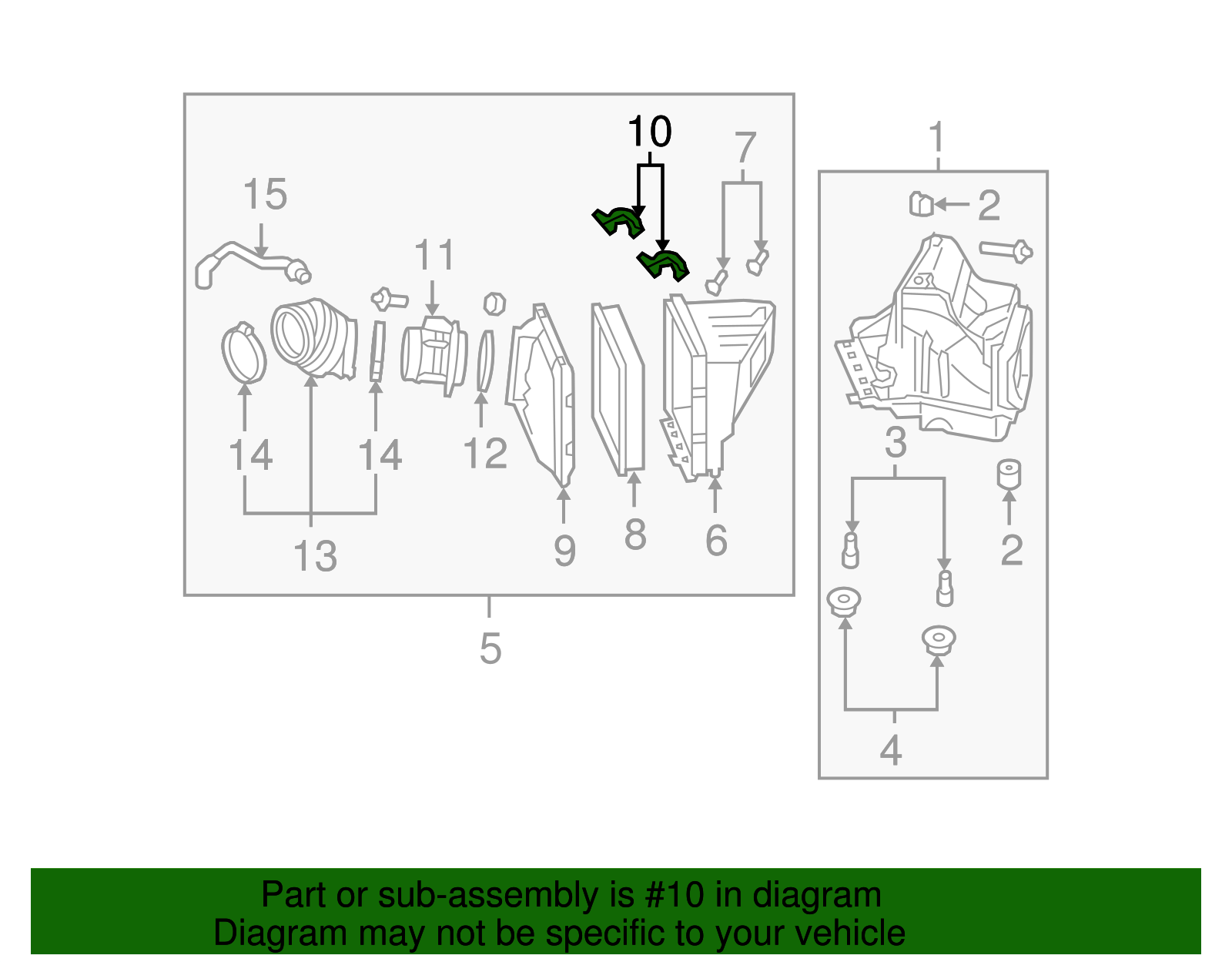 Air Cleaner Housing Cover Latch - GM (19368671)
