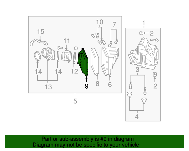 20042007 Pontiac Grand Prix Air Filter Housing 10353743