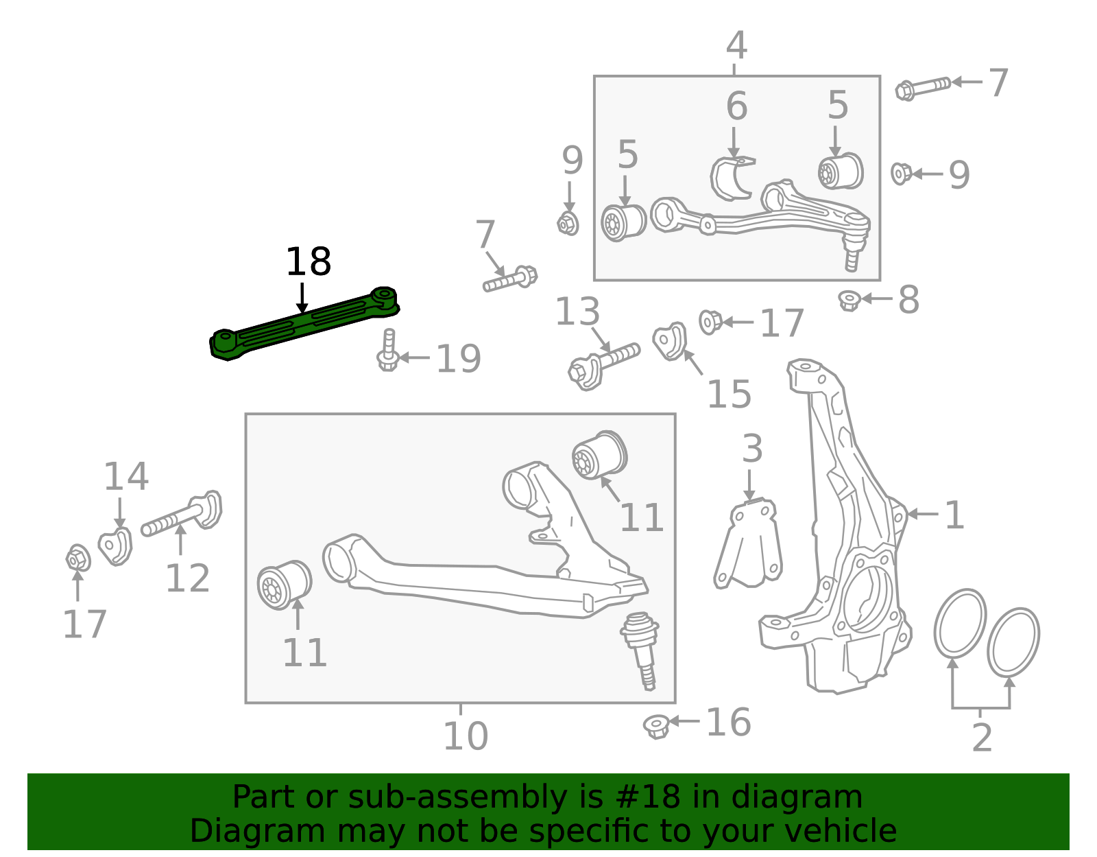 Front Lower Control Arm Brace - GM (84369072)