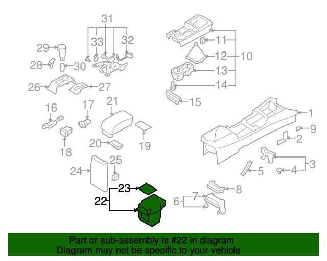 Rear Genuine Hyundai 84680-2H100-9Y Console Cover Assembly