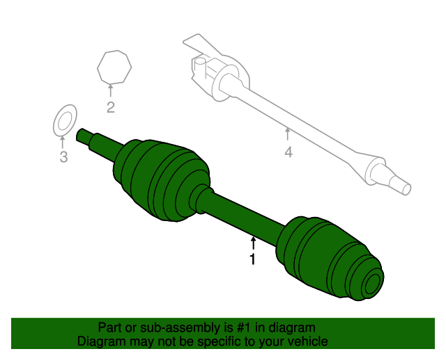 49500-2B010 - Axle Assembly - 2007-2009 Hyundai Santa Fe | World OEM ...