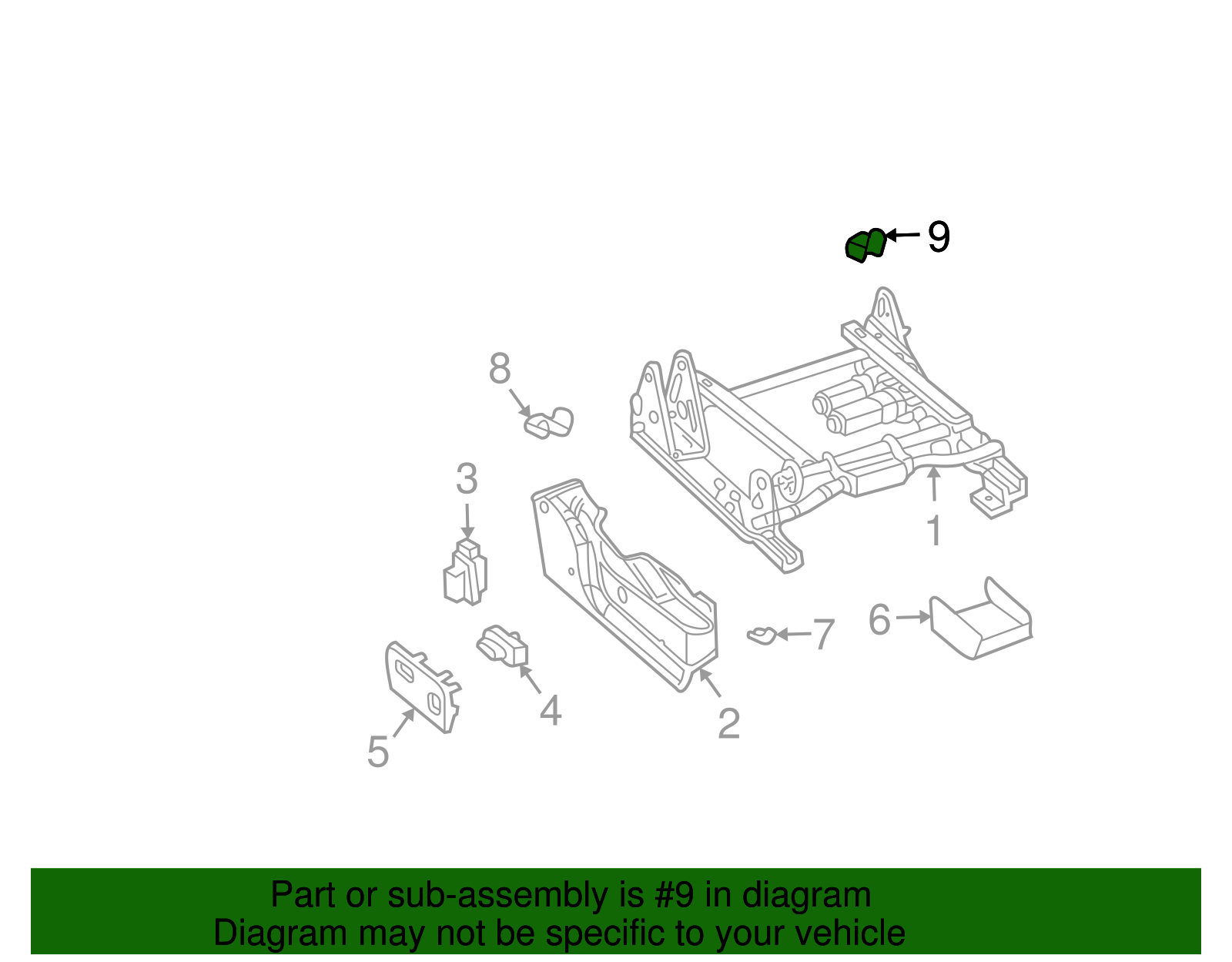Seat Track Cover - GM (12478524)