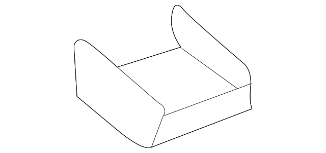 Ebony Passenger Seat Outer Adjuster Front Finish Cover - GM (12473318)