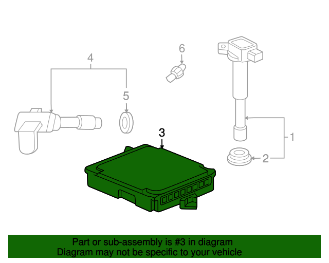 Genuine OEM Acura Ecm Part 37010RBB306 Acura Parts For Less