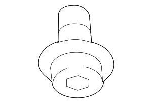 2009-2023 Volkswagen Radiator Support Splash Shield Screw WHT-000-729-A ...