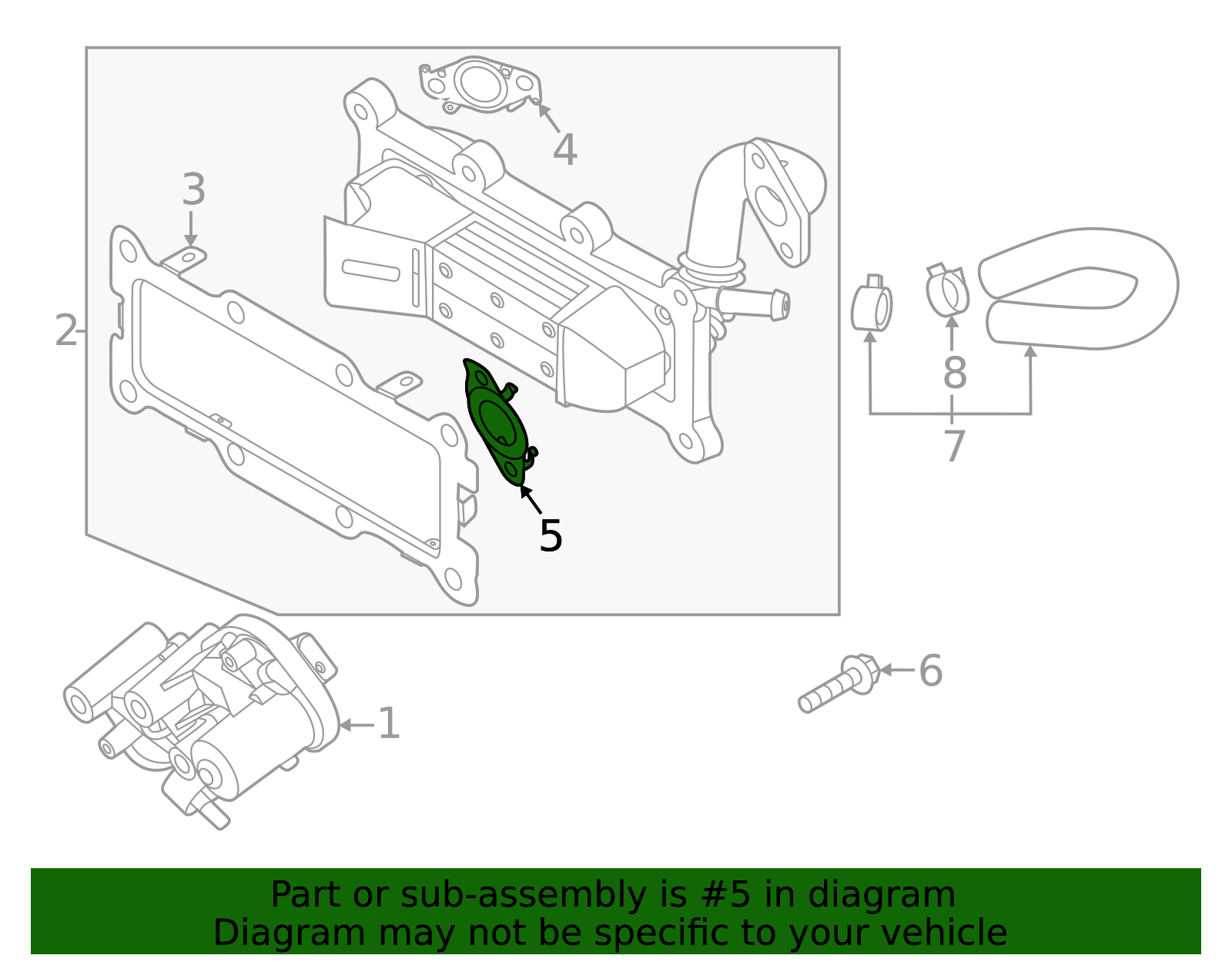2020-2025 Hyundai Egr Cooler Gasket 28493-2S040 | Hyundai Wholesale Direct