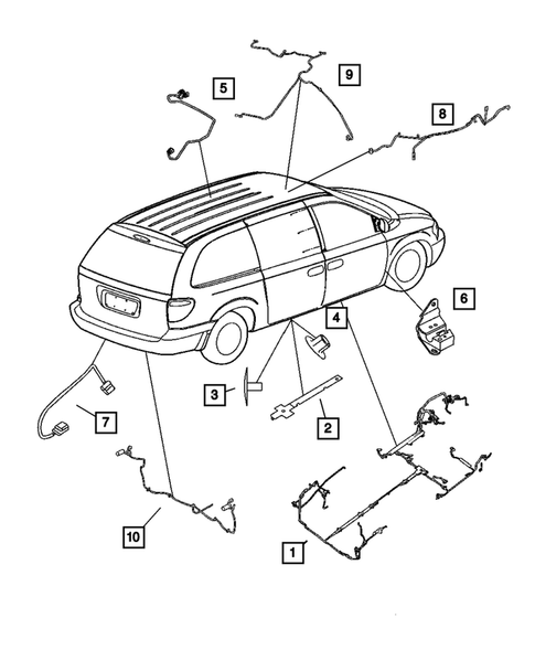 Wiring-Body & Accessories for 2006 Chrysler Town & Country | Mopar 