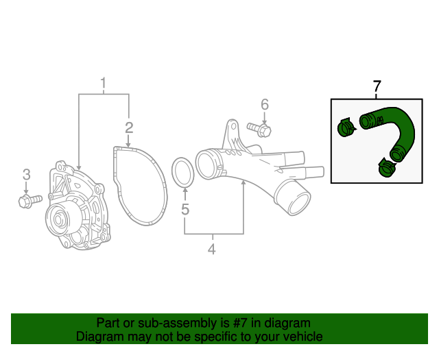 20162021 GM Radiator Inlet Hose 84829303