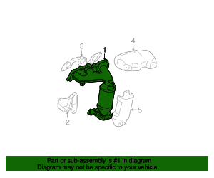 2002-2003 Lexus ES300 Exhaust Manifold 17140-20080 | SSL Parts