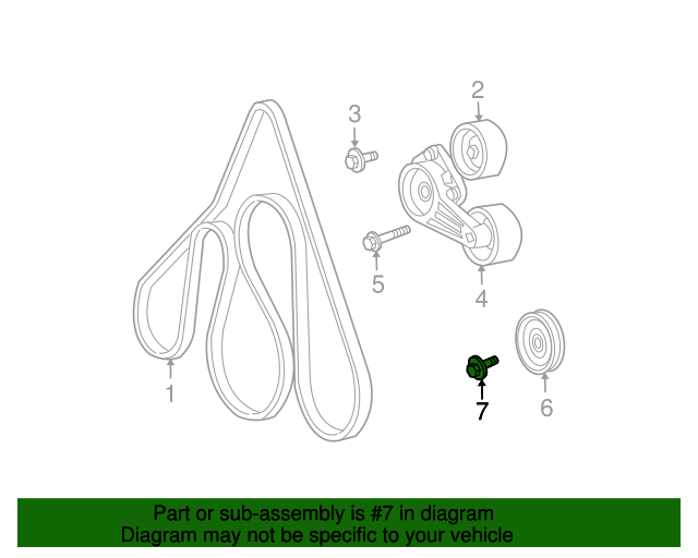 20052015 Ford Idler Pulley Mount Bolt W707288S437 Village Ford