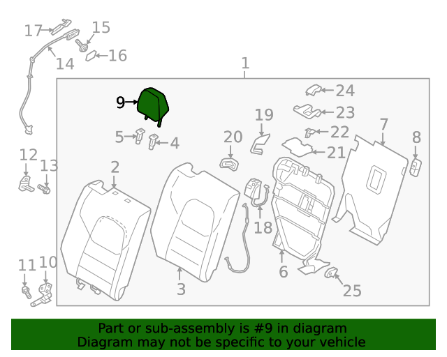 20172023 Mazda CX5 Headrest KB8D8824002