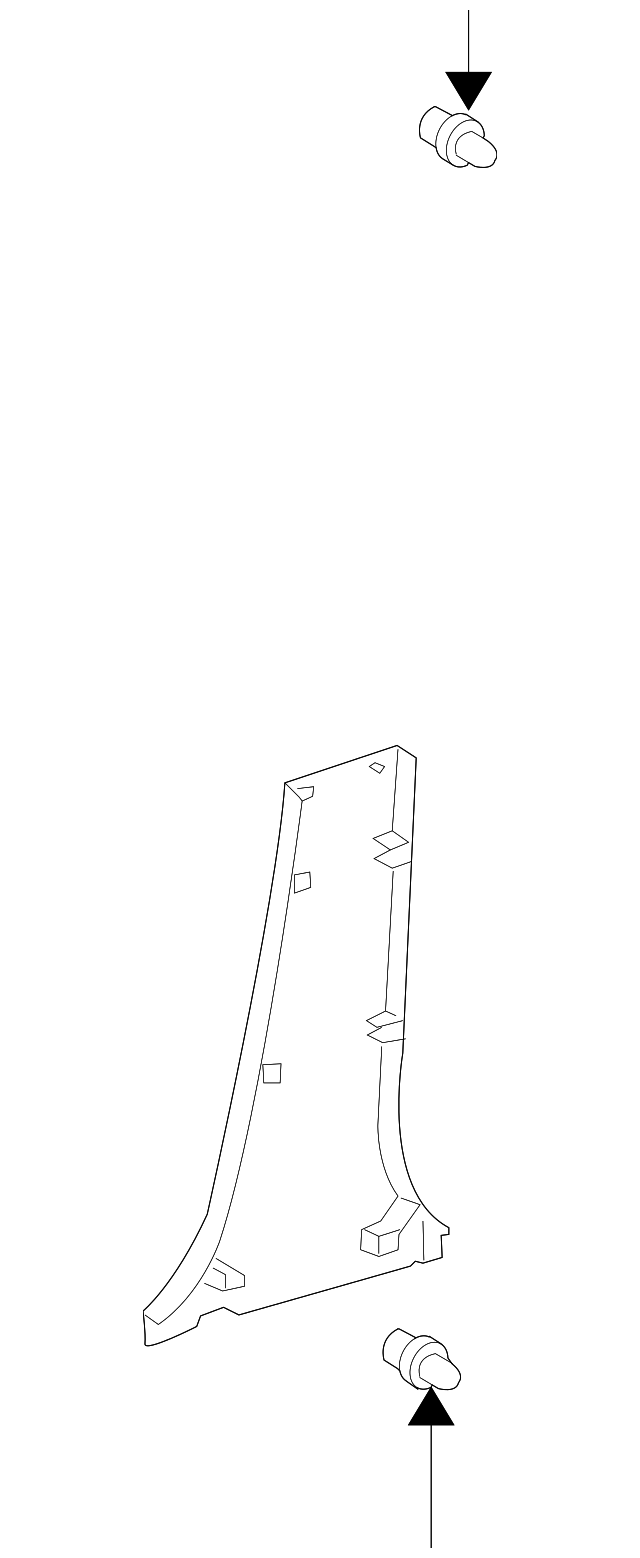 20042009 Toyota Prius Door Pillar Post Trim Set 6241447030B0