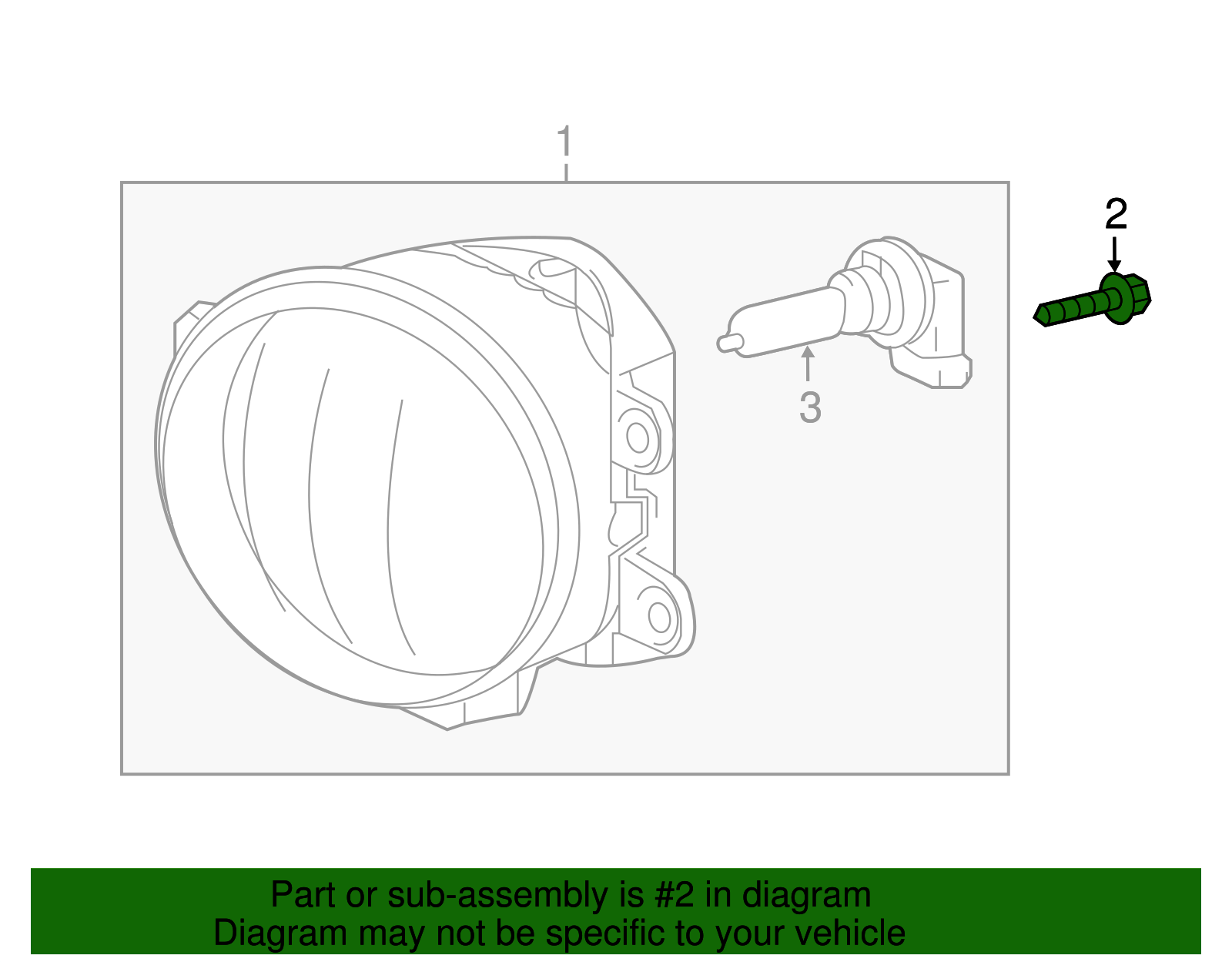Fog Lamp Assembly Screw - Scion (90167-50063)