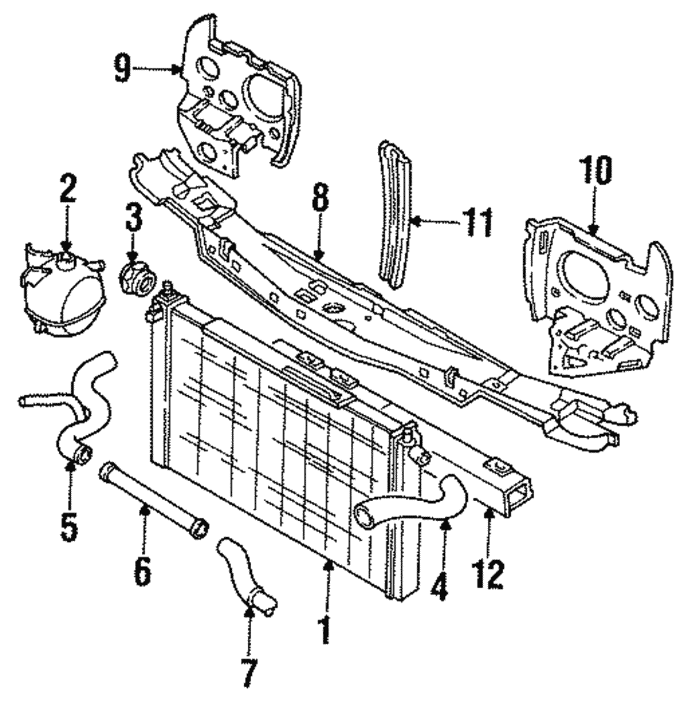 Support, Front End Upper Panel - GM (96146920)