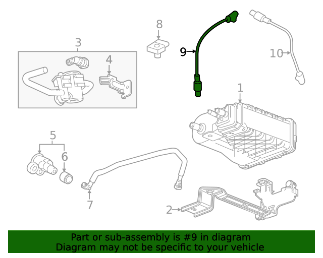 20192023 GM Heated Oxygen Sensor 12668435 Auto Parts Express