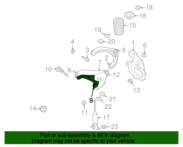 20062008 Dodge Ram 1500 Lower Control Arm Rear Bushing 55366746AE
