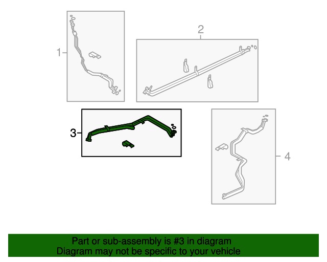 2005-2009 Land Rover LR3 Rear AC Line LR029192 | JaguarParts.com