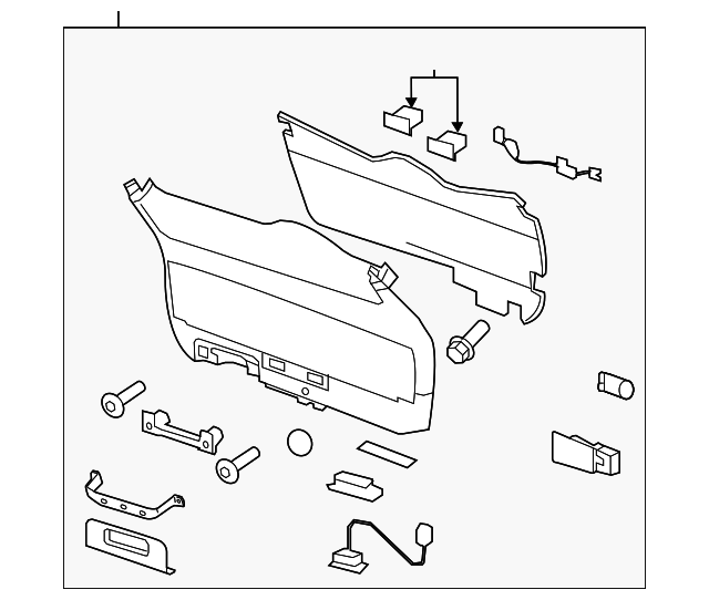 20102017 Chevrolet Traverse Dark Titanium Liftgate Lower Trim Panel