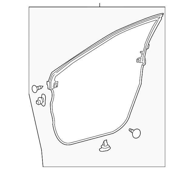 6786248110 Door WeatherStrip For 20182022 Lexus Lexus OE Parts