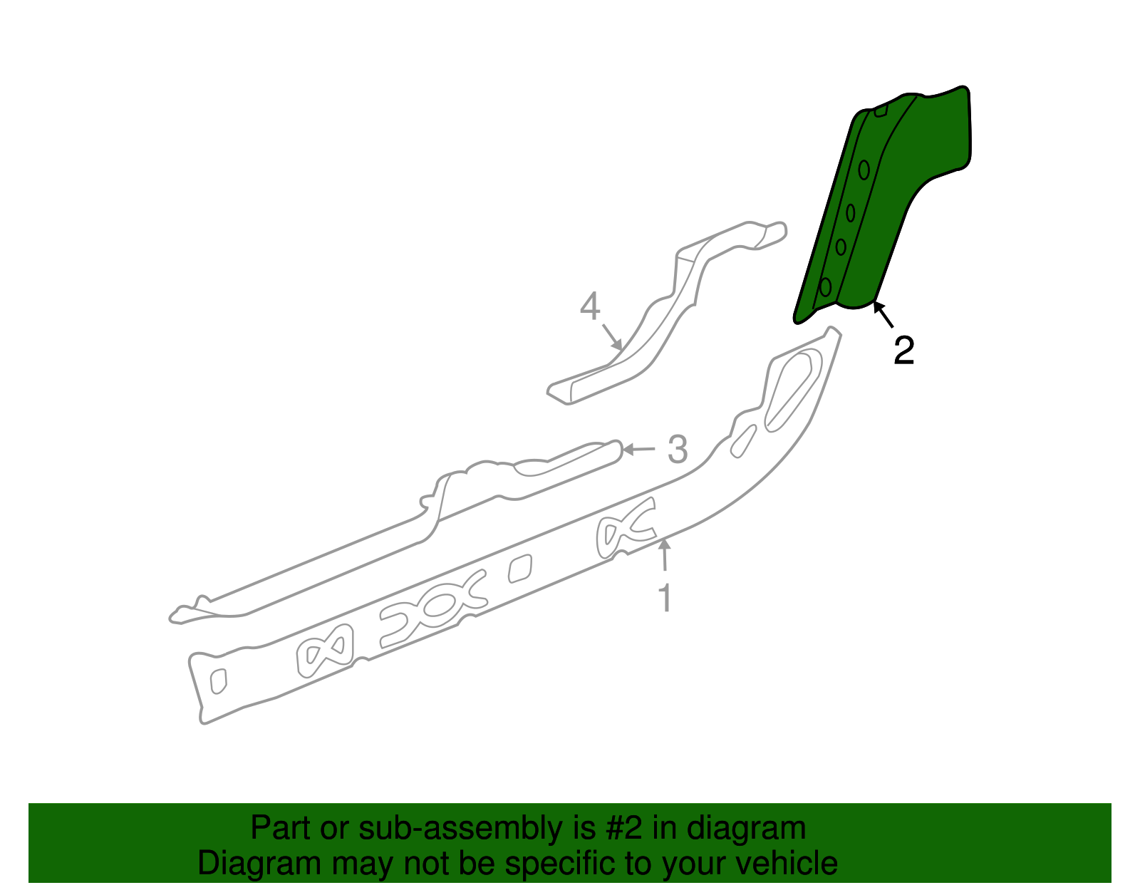 Filler-Rear W/H Panel - GM (15187438)