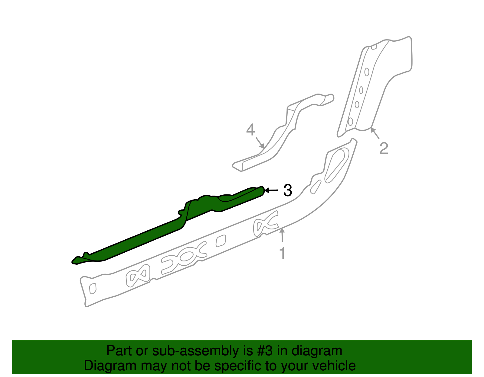 Extension-Floor Panel - GM (15773326)