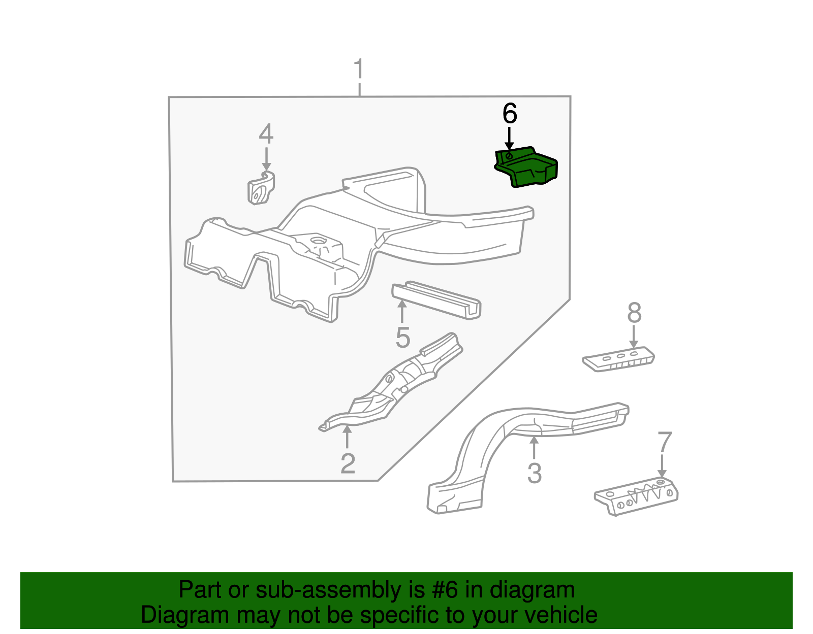 Spare Bracket - Ford (XW4Z-5447076-AA)