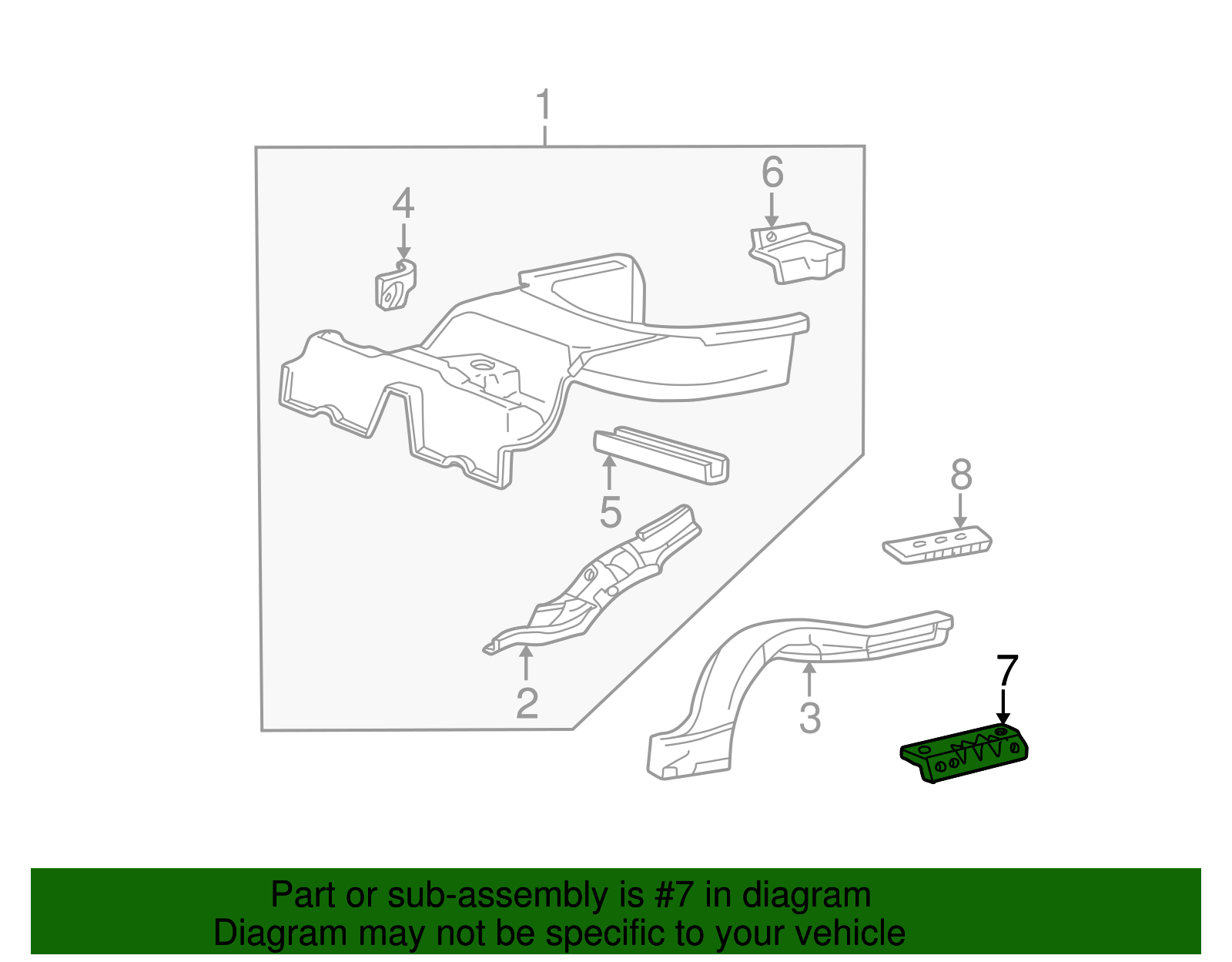 Floor Extension - Ford (XW4Z-5411251-AA)