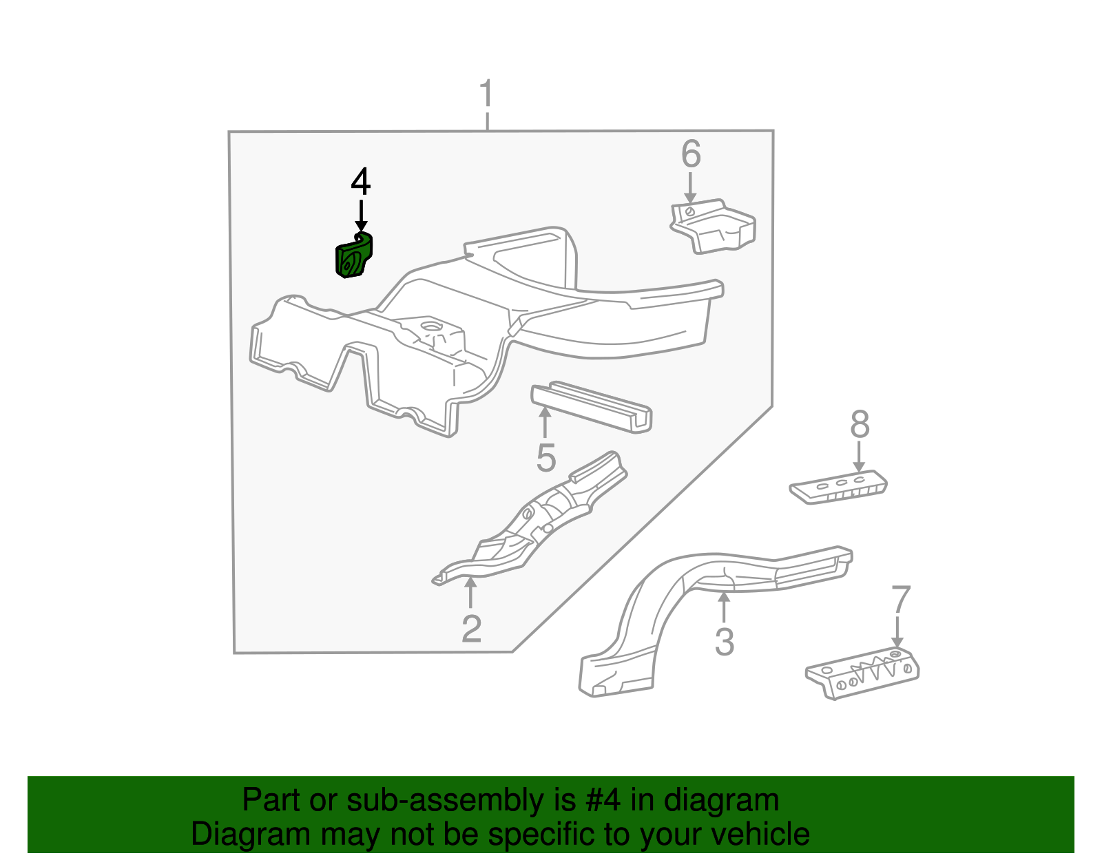 Side Member Bracket - Ford (XW4Z-54101C24-AA)