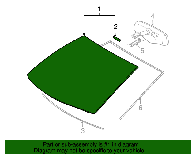 Toyota Windshield 5610112510 Auto Parts