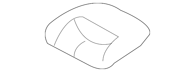 Onyx Rear Seat Center Shoulder Belt Retractor Opening Trim Cover - GM (92203763)
