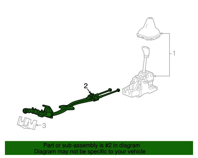 20162022 Chevrolet Spark Manual Transmission Shift Lever and Selector