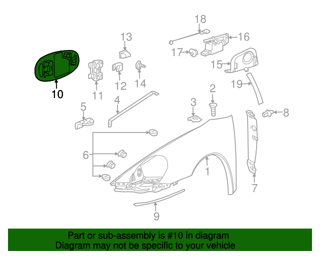 20052013 Porsche 911 Fuel Door 99750413400GRV OEM Parts Online