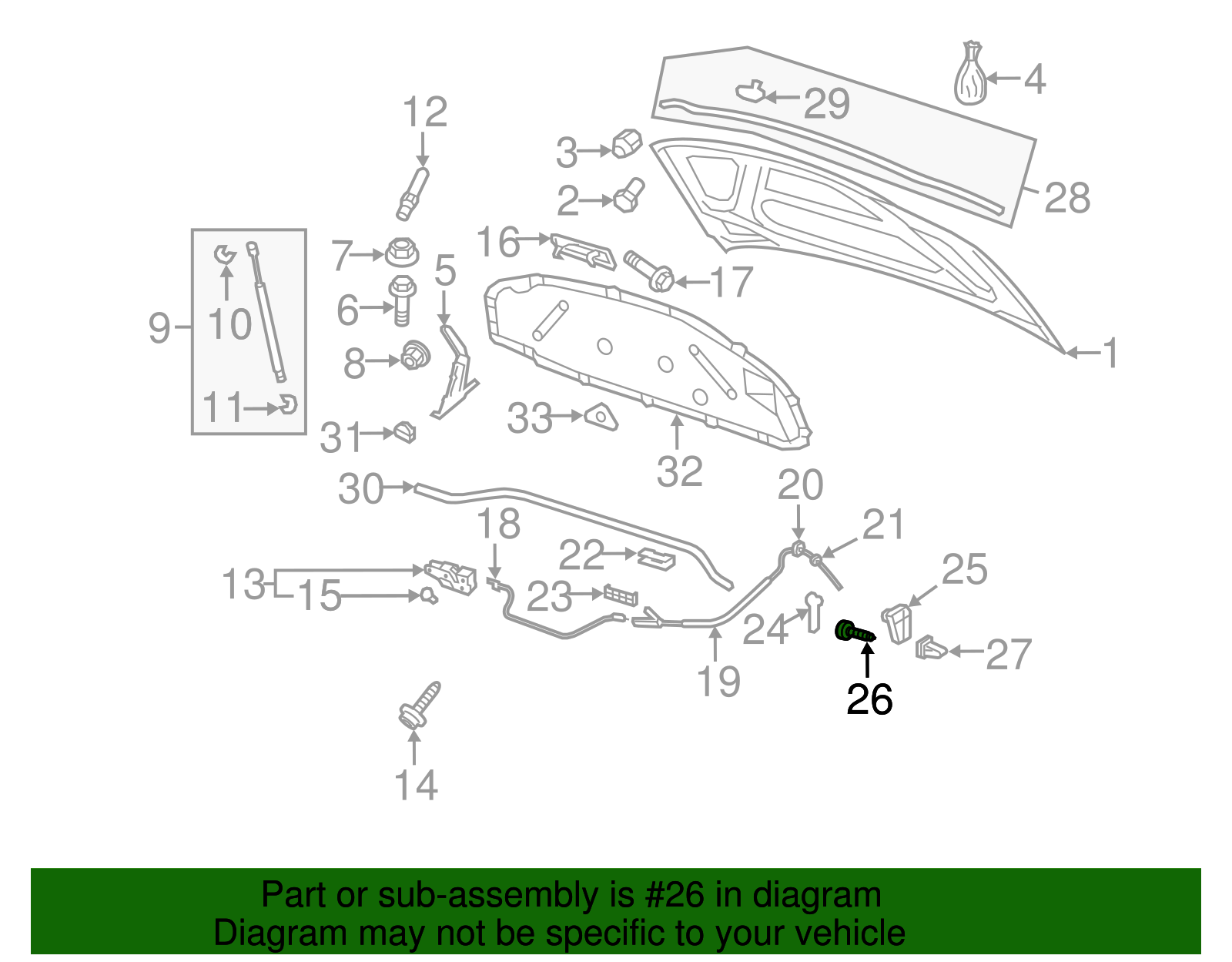 Mount Bracket Bolt - Volkswagen (N-908-794-02)