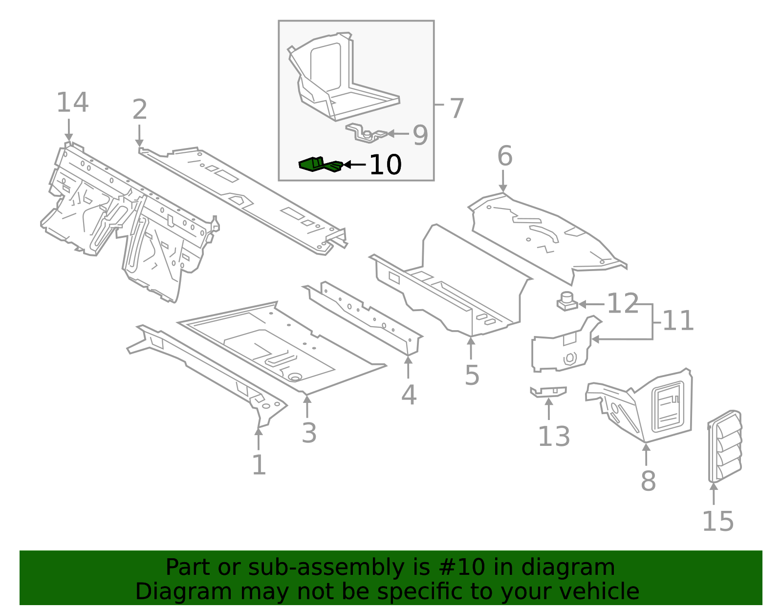 Floor Extension Holder - Toyota (90118-WA434)