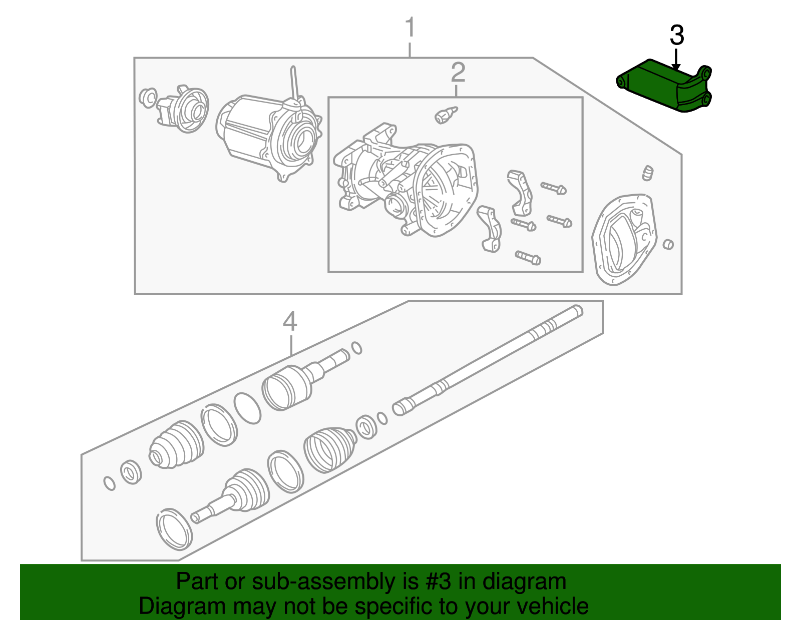 Differential Housing Bracket - Ford (YL8Z-4A263-AA)