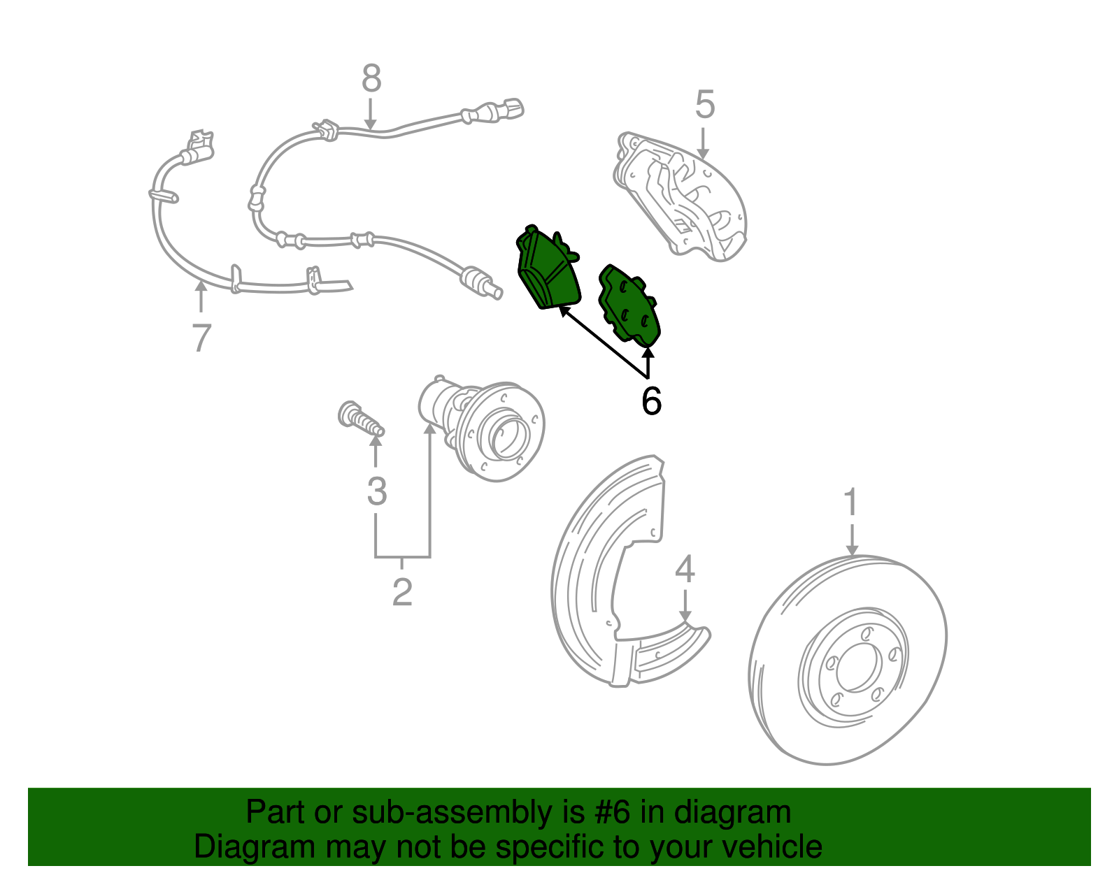 Brake Pads Front - Ford (YU2Z-2V001-JA)