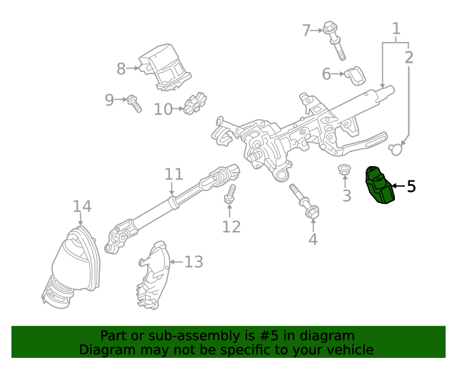 20192022 Toyota Corolla Steering Column Tilt Motor 4502002540 Toyota Parts Center
