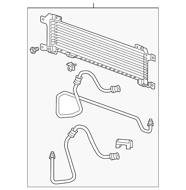 20042011 Cadillac Automatic Transmission Fluid Cooler 19130449 GM