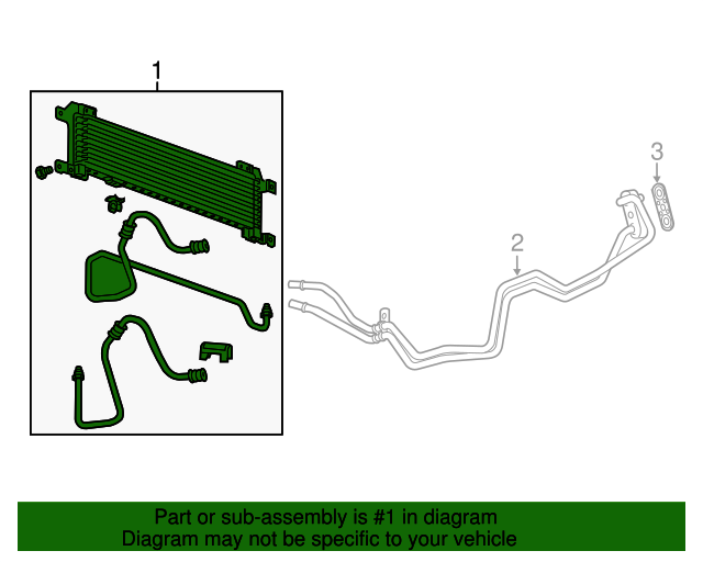 20042011 Cadillac Automatic Transmission Fluid Cooler 19130449 GM
