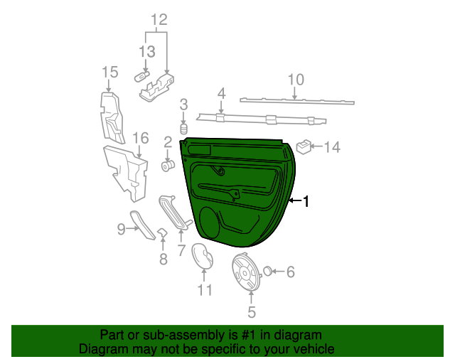 Door Trim Panel 3B9-867-212-AH-RRN