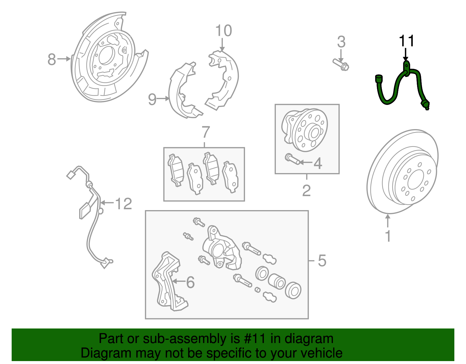 Brake Hose - Toyota (90947-A2087)