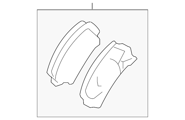Front Disc Brake Pad Set with Clips - GM (89040317)