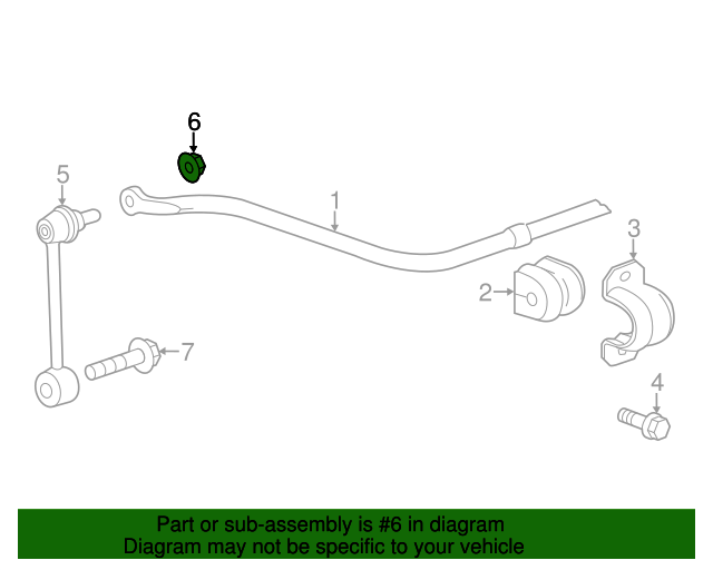 11546436 GM Suspension Stabilizer Bar Link Nut GM Parts Store