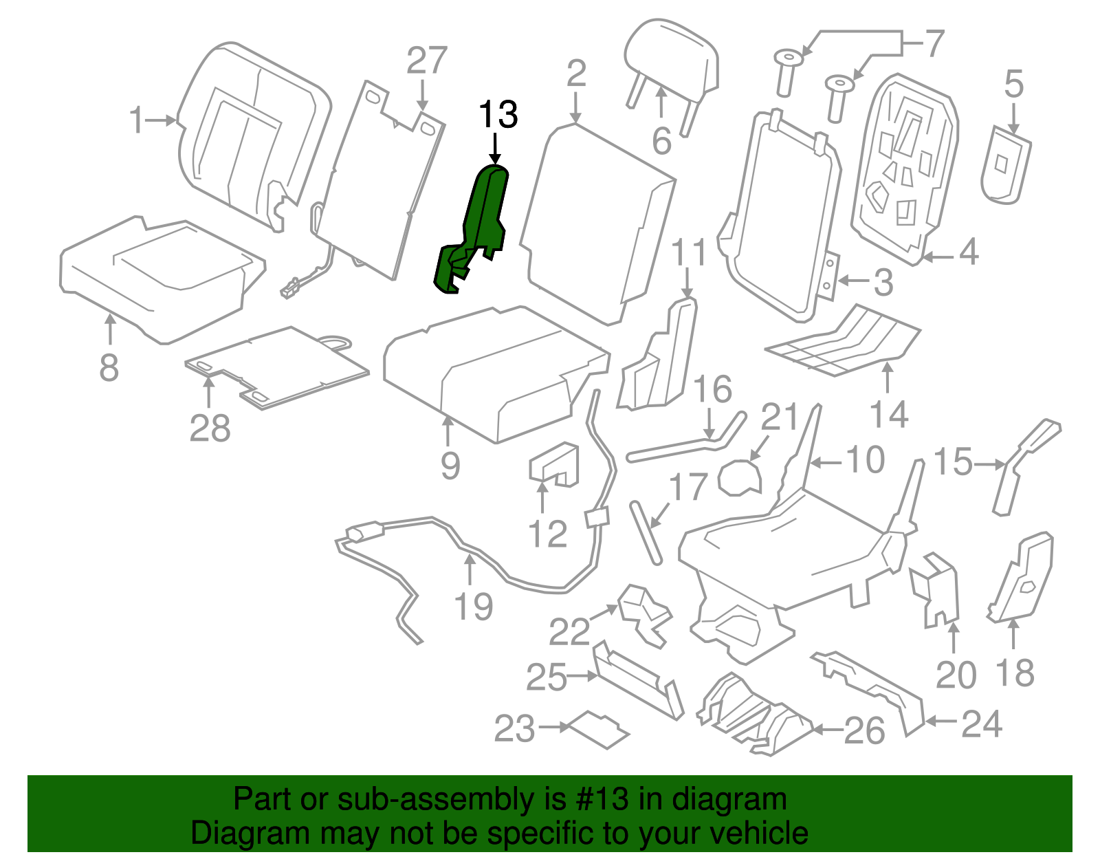 Pivot Cap - Ford (GL1Z-78666L76-AA)
