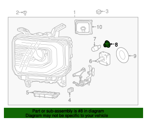 thumbnail image 2 of ACDelco LS306 GM Original Equipment Front Side Turn Signal 2 of 11