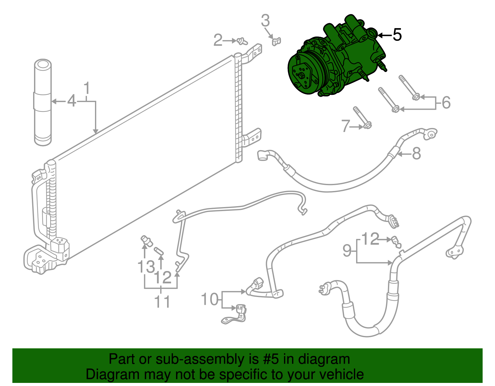 Air Conditioning Compressor - GM (19258827)