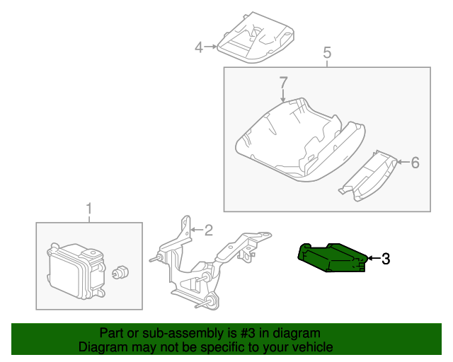 36700T3WA03 Acc Unit (Rewritable) 2014 2015 2017 Honda Accord