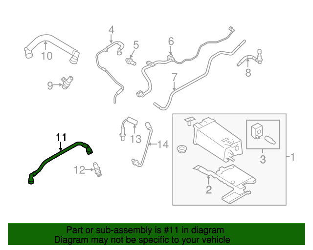 PCV Valve Hose 20152019 Ford (GB5Z6758C) Wholesale Ford Parts Fast