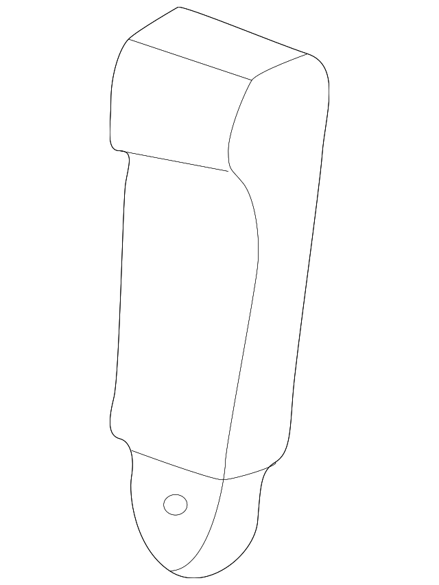Graphite Passenger Seat Belt with Buckle - GM (12474640)